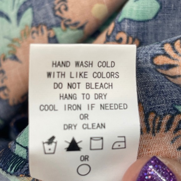 NWT NORDSTROM Melloday Smocked Dress Pocket Floral Navy Orange Puff Square Neck - Picture 11 of 16